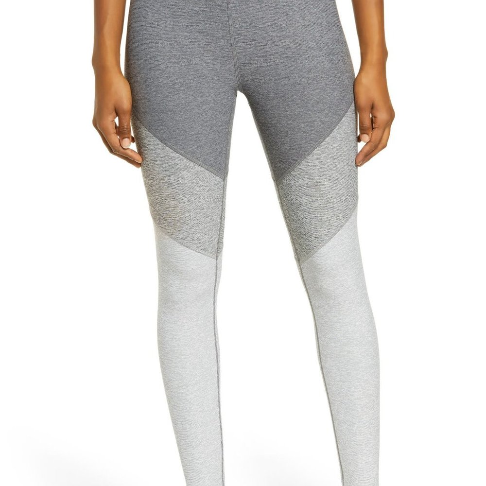 Outdoor Voices Grey Colorblock Leggings Size Small